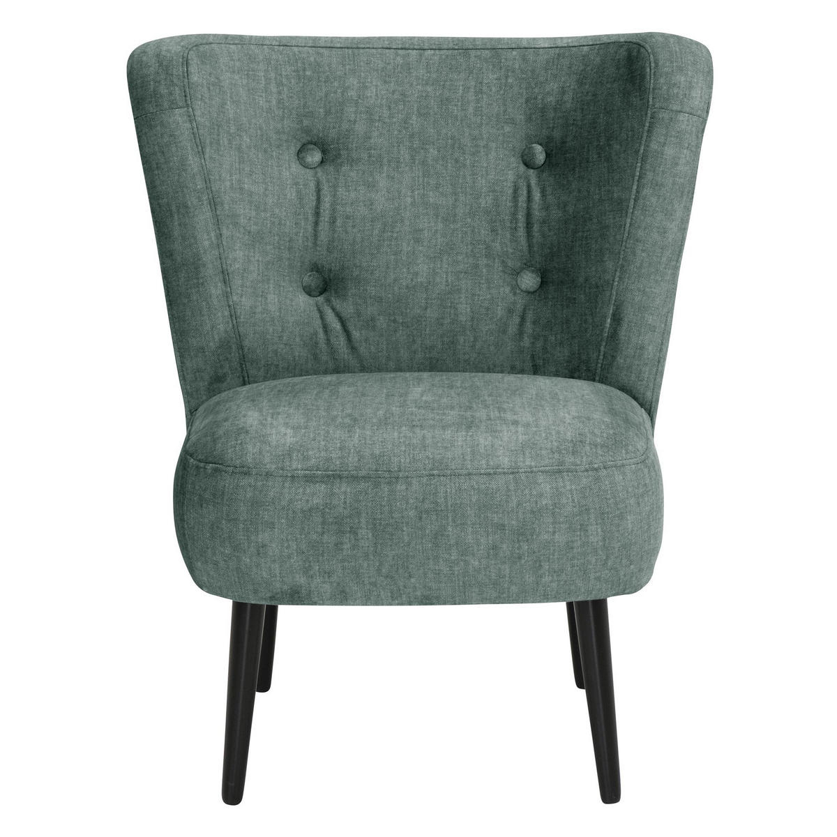 POLSTERSESSEL Kassi Samtvelours petrol - Petrol, Kunststoff (68/80/69cm) - 58aufmkessel