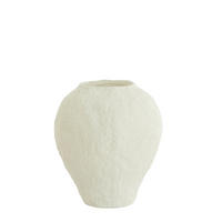 VASE Pantoja Weiß Ø45/50 cm - Weiß, Kunststoff (50cm) - Light & Living