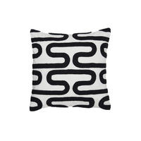 DEKOKISSEN Oshawa Schwarz 45/45/10 cm - Beige, Textil (45/45cm) - Light & Living