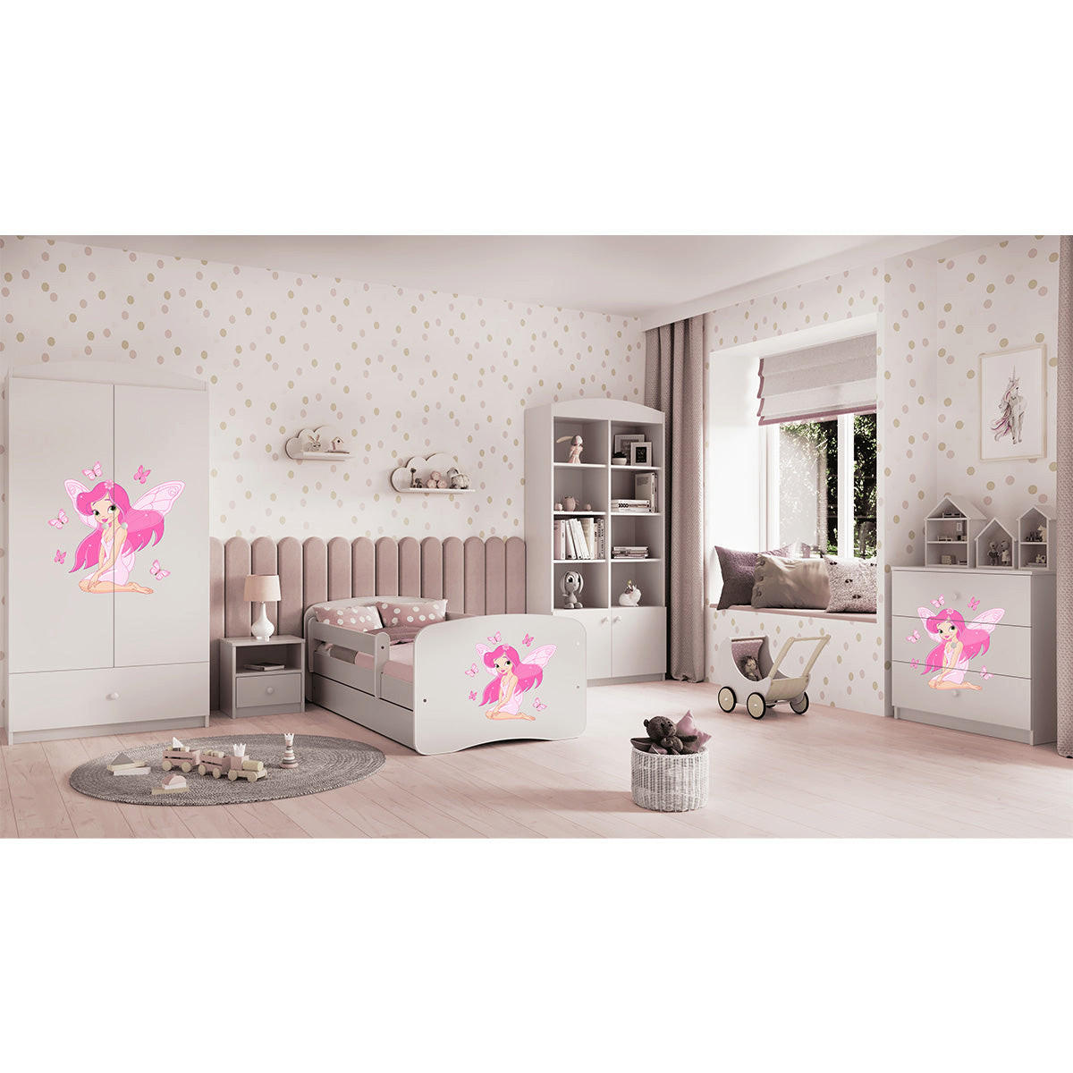 BYRÅ Babydreams Elfe II 81/81/41 - Vit, Träbaserade material (81/80/41cm) - Petits-meubles