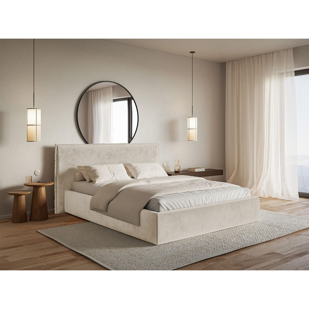 Thumbnail - Selsey Polsterbett, Beige, Textil, 2-Sitzer, 180x200 cm, Schlafzimmer, Betten, Polsterbetten