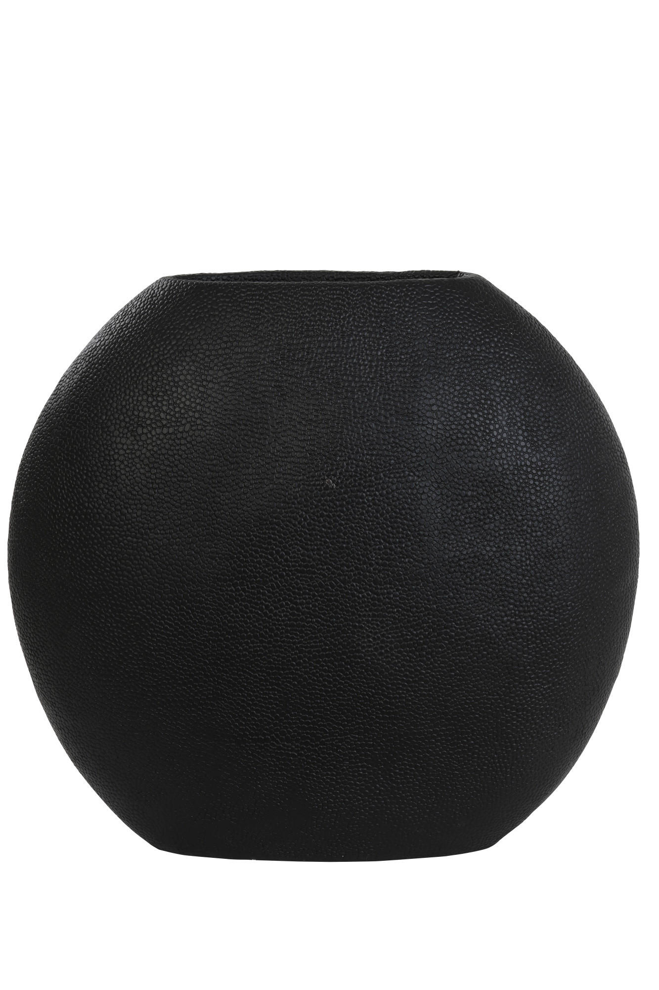 VASE Rochenhaut Schwarz 49,5/20/45 cm - Schwarz, Kunststoff (45cm) - Light & Living
