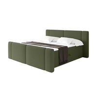 BOXBETT mit Matratze H4 - EVON Zanozek - 140x200 cm Grün - Jadegrün, Holzwerkstoff (140/200cm) - ALTDECOR