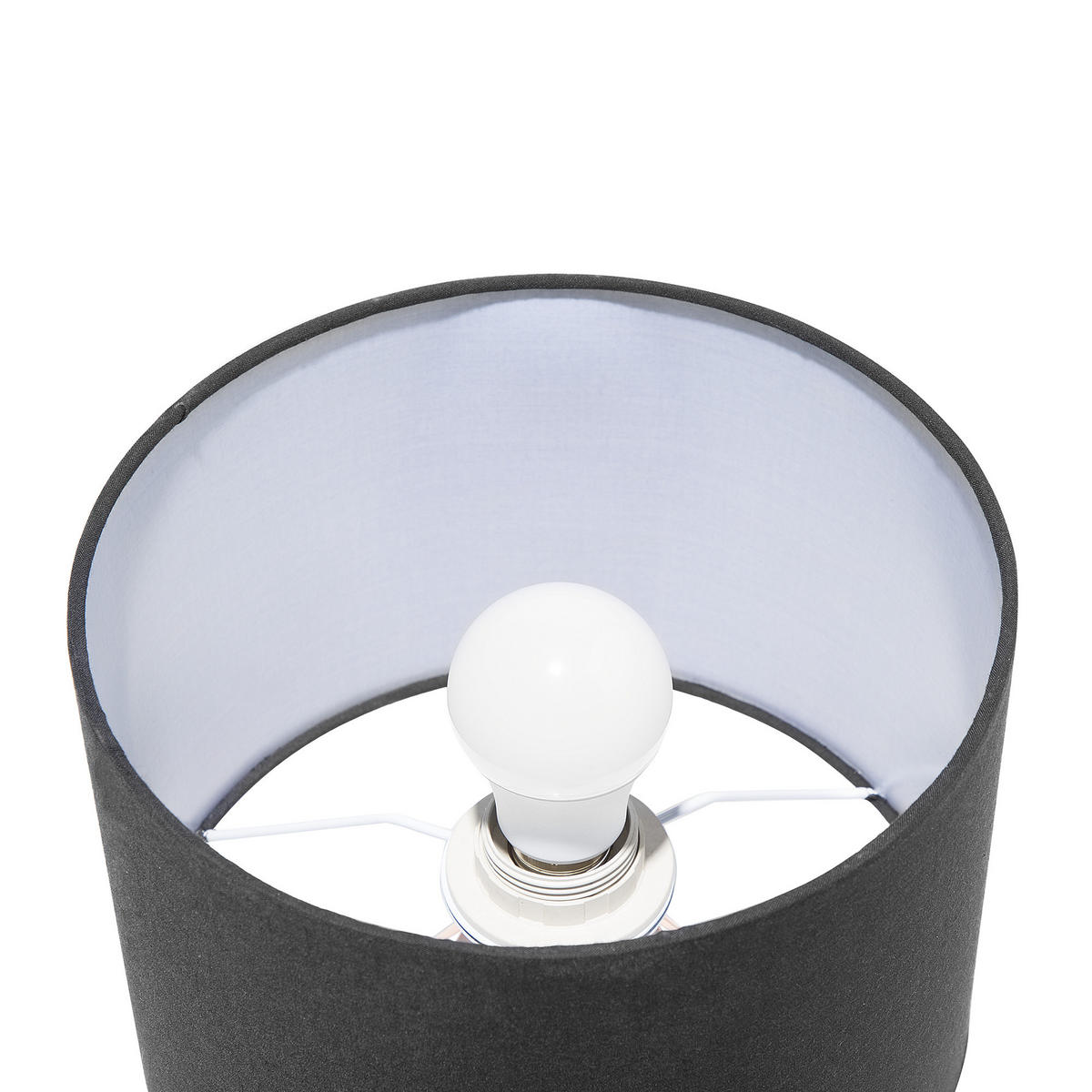 TISCHLAMPE Maroni 22/22/35 cm - Schwarz, Metall (22/22/35cm) - Beliani
