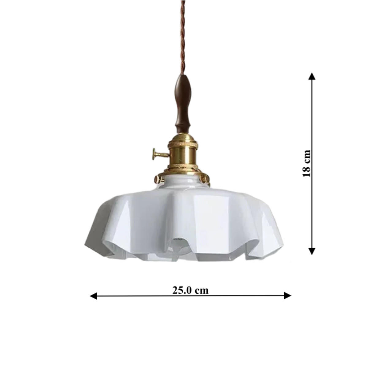 LED-HÄNGELEUCHTE Weiß 4W 25/25/18-150 cm - Weiß, Metall (25/25/18cm) - Authentics