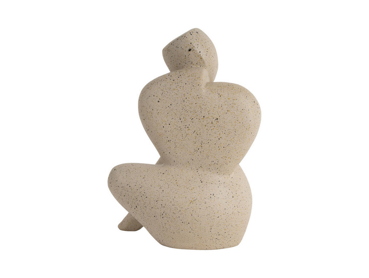 FIGUR ABSTRACTO Tip Braun 17/11/22 cm - Braun, Kunststoff (11/22/17cm) - Present Time