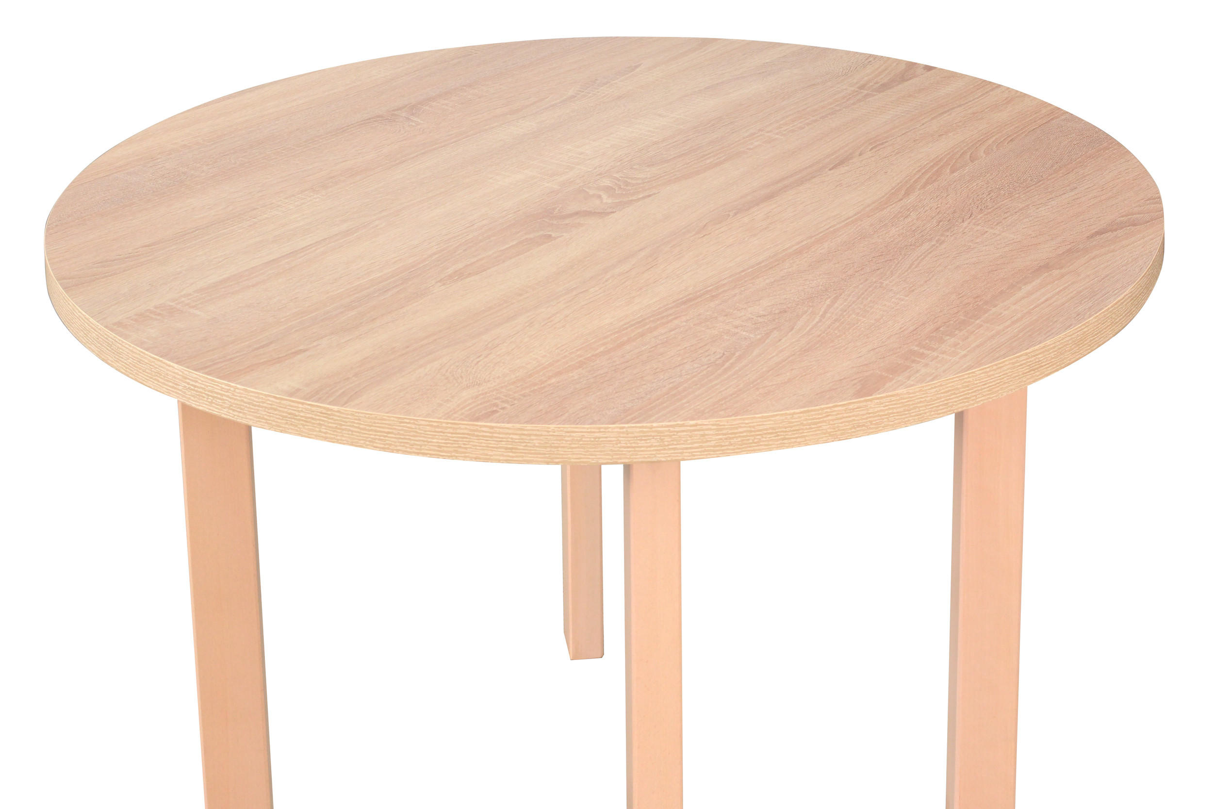 ESSTISCH Poli 2, 100 cm, sonoma - Sonoma Eiche, Holz (100/100/76cm) - Leaf Design