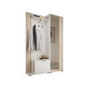 GARDEROBENSCHRANK - JOHN (Weiß) - Weiß, Holzwerkstoff (135/197/40cm)