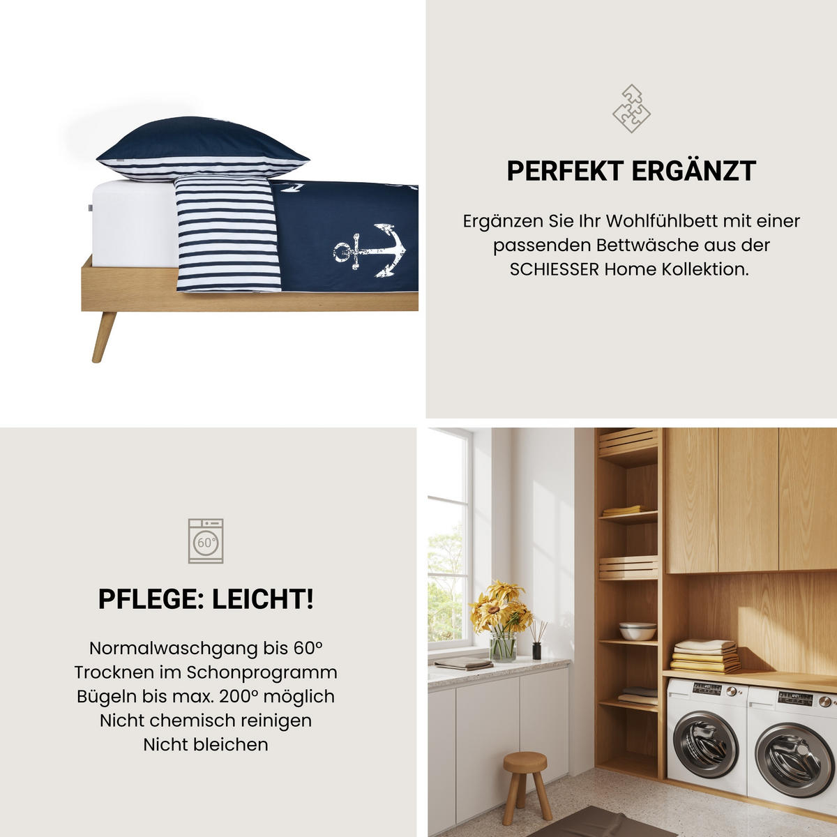 SPANNBETTLAKEN Flexi - 95/5 - 100 x 200 cm - Weiß - Weiß, Textil (100/200cm) - SCHIESSER