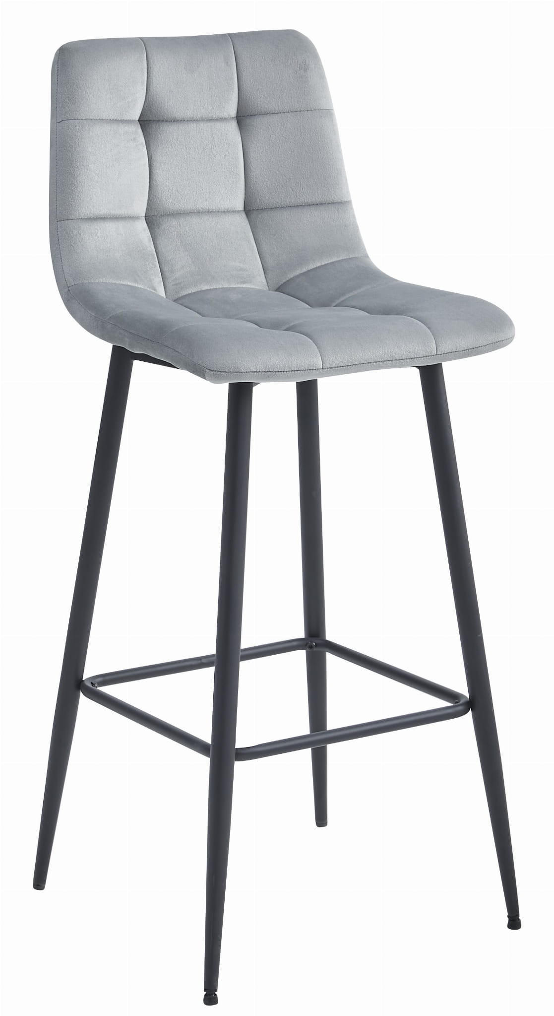 XXXLutz Barhocker Silber 43.5x55x32.5 cm