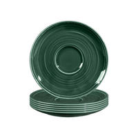 KOMBI-UNTERTASSEN Terra Moosgrün ø 16,1 cm 6er Set - Dunkelgrün, Keramik (16.1cm) - Seltmann Weiden