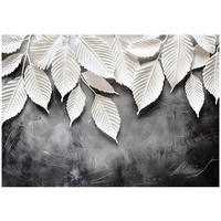 FOTOTAPETE 3D Effekt Blätter Wohnzimmer Vlies Tapete 150x105 - Multicolor, Papier (150/105cm) - Wallarena