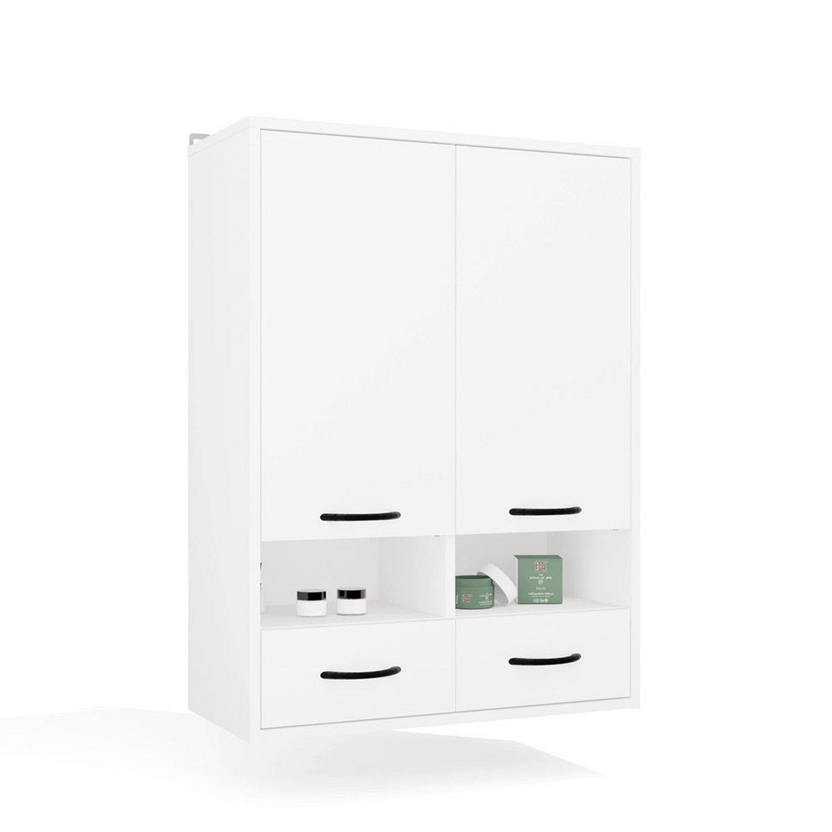 WANDHÄNGESCHRANK Viva - Weiß, Holzwerkstoff (66/90/30cm) - kommodly