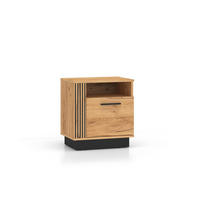 NACHTTISCH URSO Beige 50x35x55 cm - Beige, Holzwerkstoff (50/55/35cm) - FURNLUX