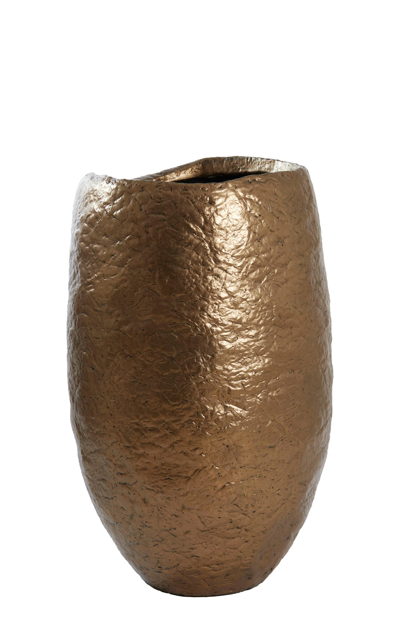 Thumbnail - Light & Living Vase, Bronze, Stein, Rund, 90 cm, CE, Dekoration, Vasen, Keramikvasen
