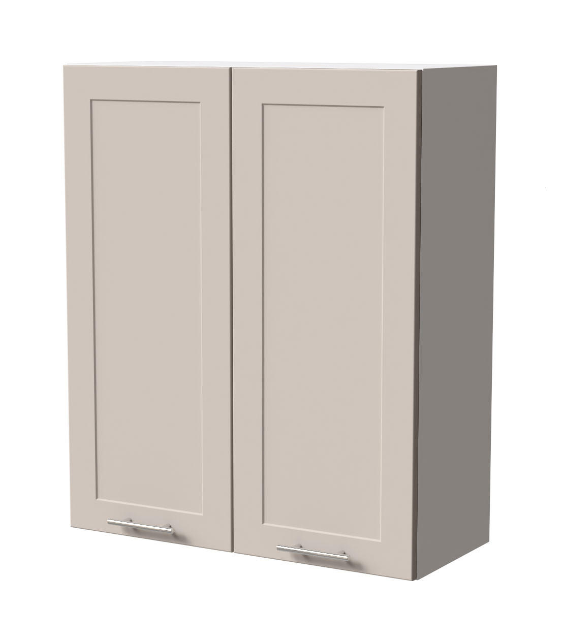 HÄNGESCHRANK Oslo W4/80 Weiß / Kaschmir Matt 80 / 32,5 / 96cm - Kaschmir/Weiß, Holz/Holzwerkstoff (80/96/32.5cm) - Feldmann-Wohnen