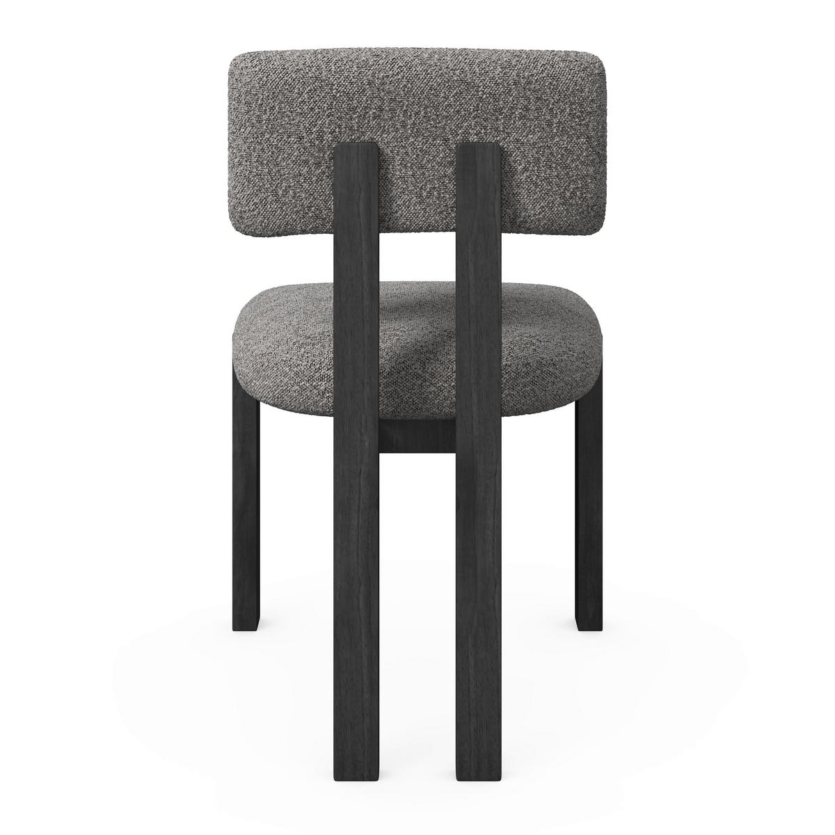 STUHL Jonna Hellgrau Bouclé Gepolstert - Hellgrau, Holz (51/82/53cm)