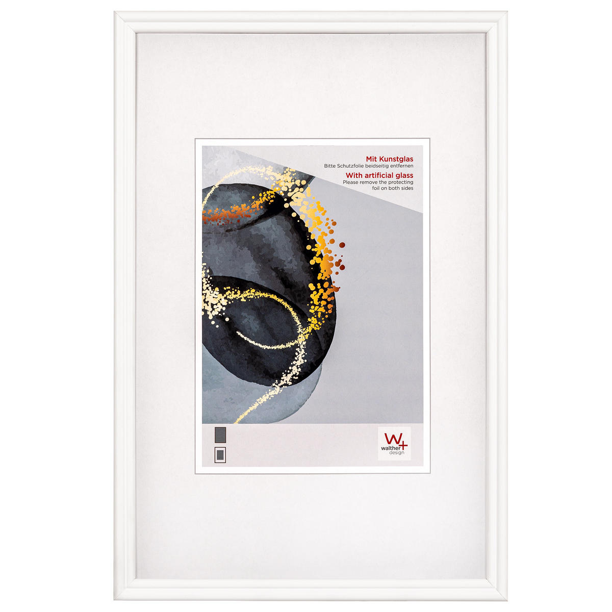 BILDERRAHMEN Select Holzrahmen Kunstglas, 15x20 cm, WEISS - Weiß, Holzwerkstoff (16.2/21.2/0.6cm) - walther design