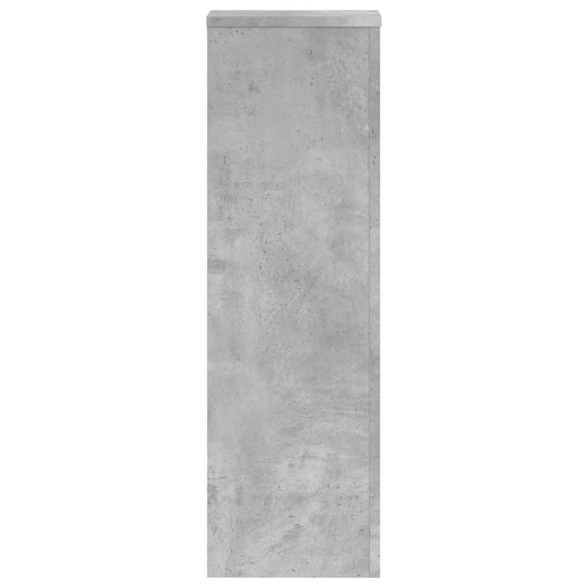 PFLANZENSTÄNDER 2er Set Betongrau 25/25/80 Cm Holzwerkstoff - Grau, Holzwerkstoff (25/80/25cm) - vidaXL