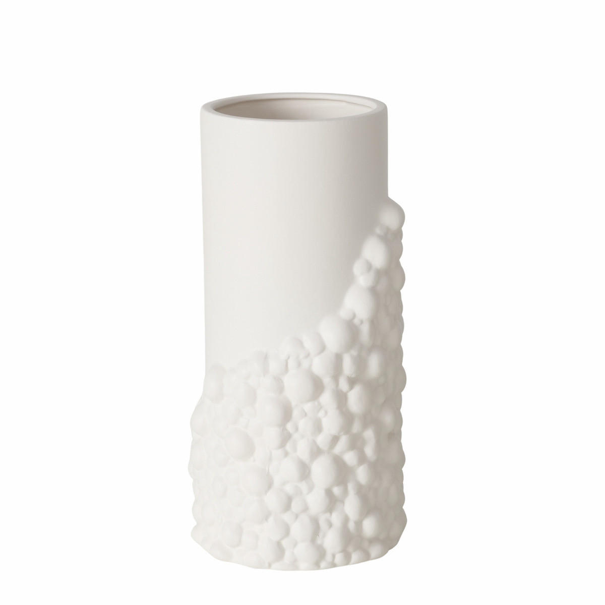 VASE Ton matt Bule 30,5 cm - Weiß, Keramik (30.5cm) - Boltze Home
