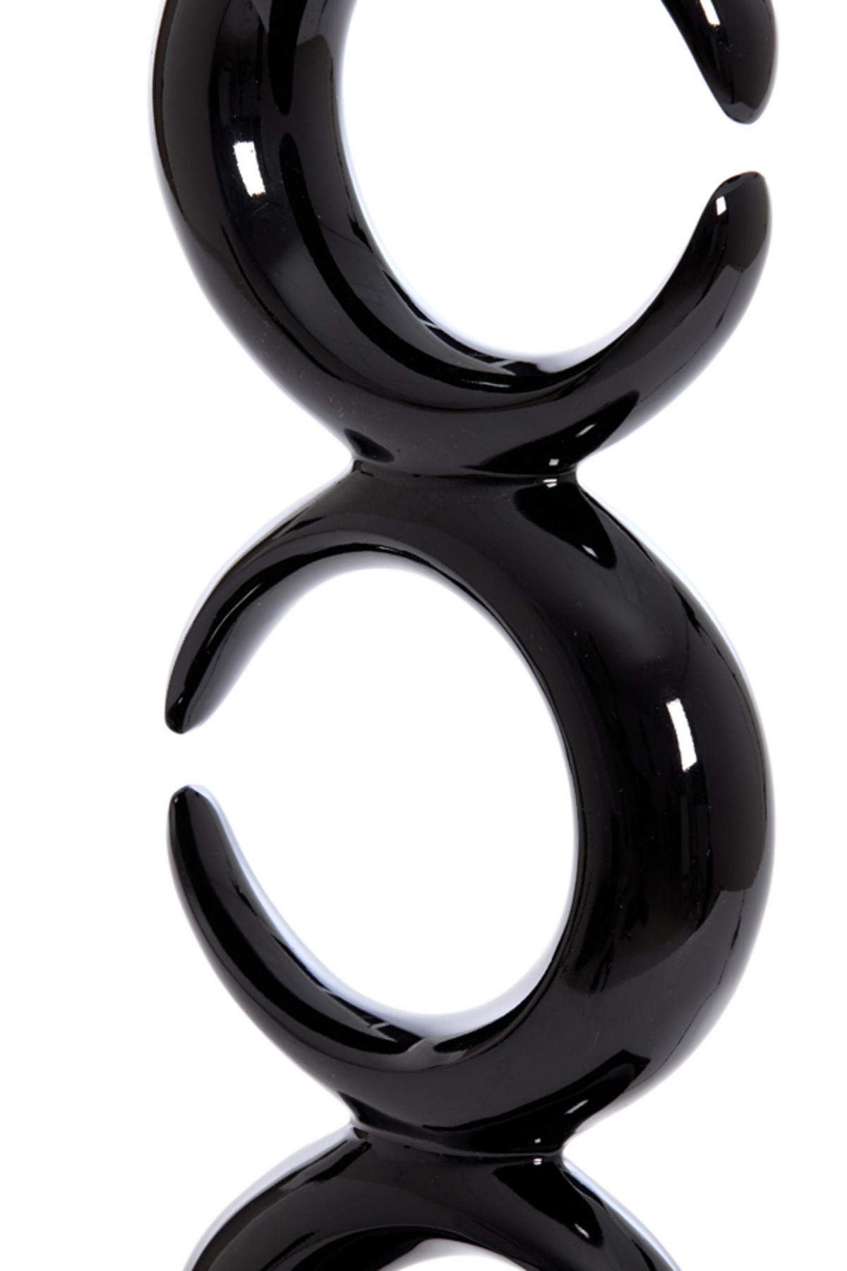 LAMPENFUSS Mond Schwarz Ø23/65 cm - Schwarz, Metall (23/13/65cm) - Light & Living