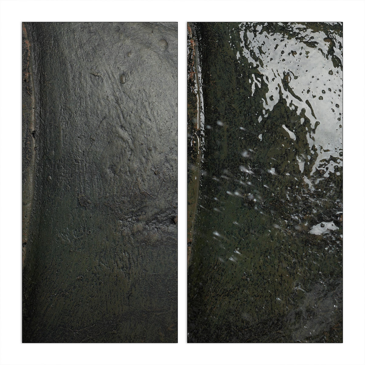 BUDDHA Figur - Anthrazit, Kunststoff (45/70/35cm) - Relaxdays