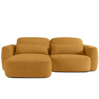 ECKSOFA links ELOSA - Honig, Holz/Textil (245/165cm) - KONSIMO®