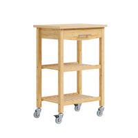 KÜCHENWAGEN rollbar 58x40x85cm Modern - Ahornfarben, Fell (40/85/58cm) - SoBuy