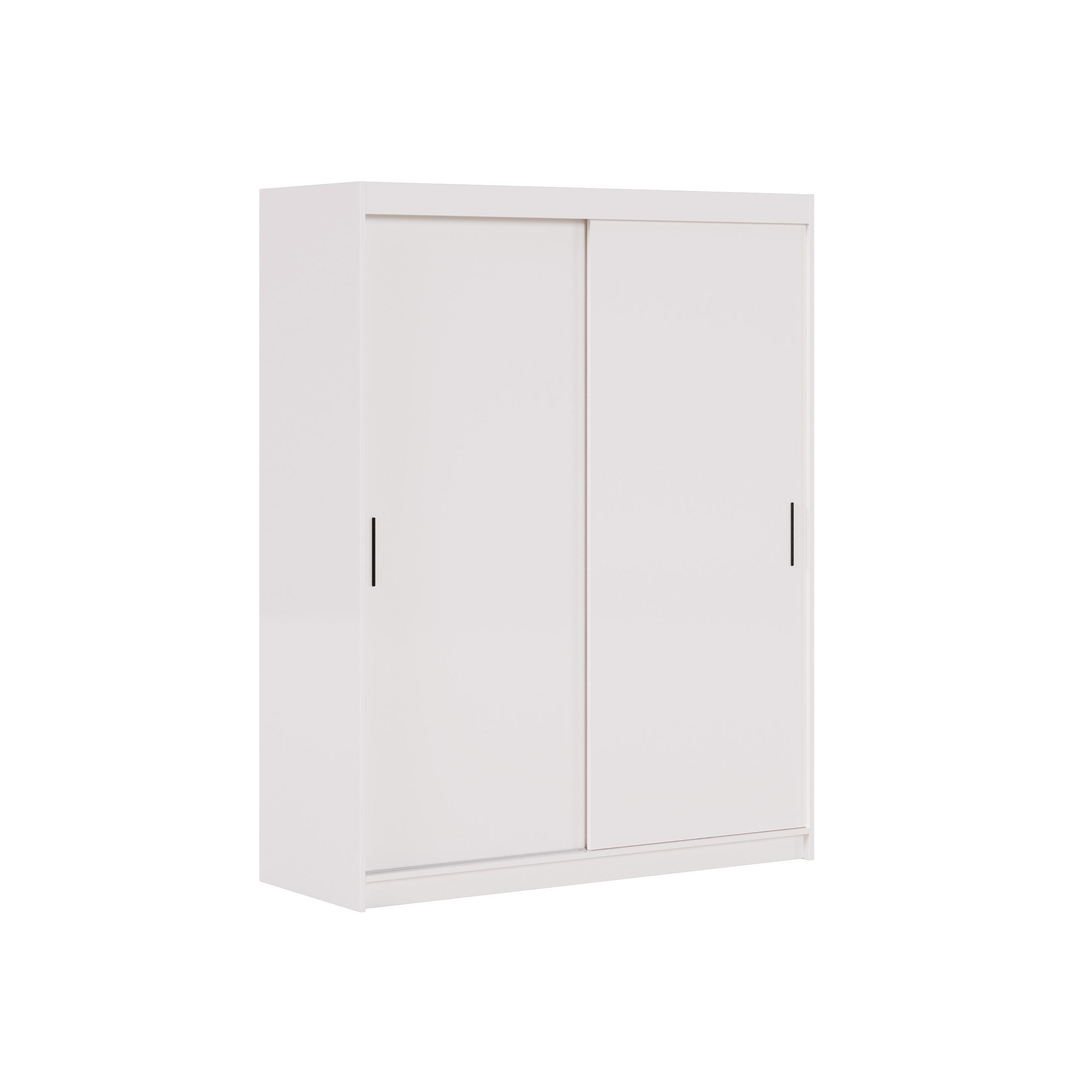 SCHWEBETÜRENSCHRANK Iga 120 cm 2-türig, weiß - Weiß, Kunststoff (120/205/60cm) - Margaret Hadas24