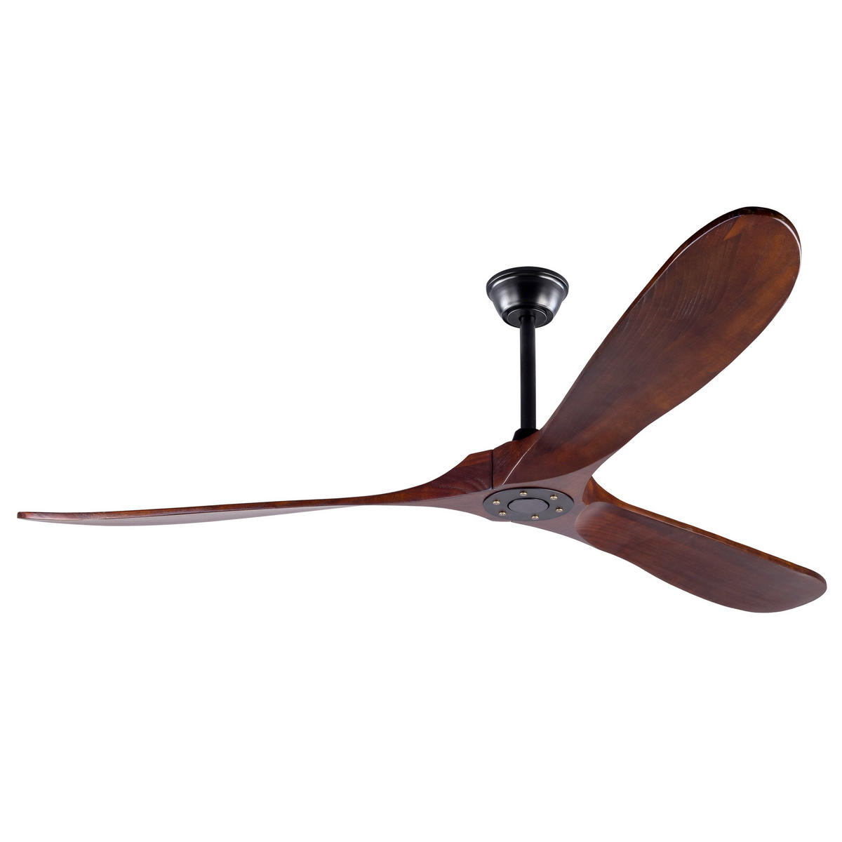 DECKENVENTILATOR DE-16244 70 Zoll ohne Licht mit Fernbedienung Walnuss - Walnussfarben, Holz/Metall (183/183/32cm) - ComfortXL