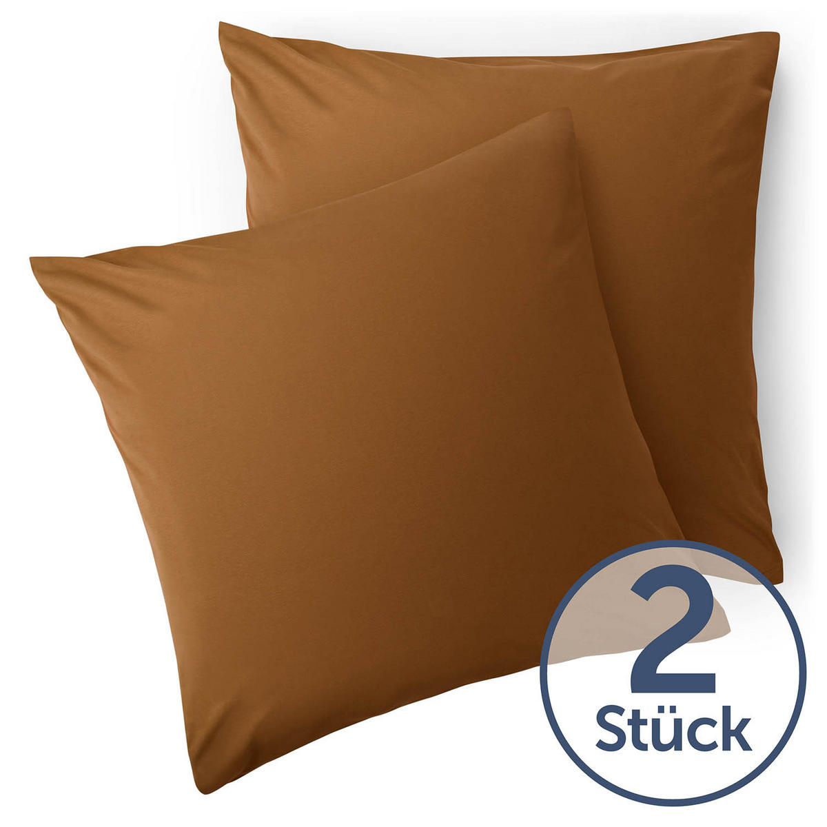 KISSENBEZUG Ellen 80/80 cm, 2er-Set, Braun - Braun, Textil (80/80cm) - Blumtal