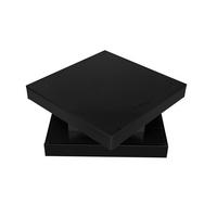 COUCHTISCH Schwarz 360° drehbar LED 70x70x36cm Hochglanz - Schwarz, Holzwerkstoff (70/70/36cm) - FLIEKS