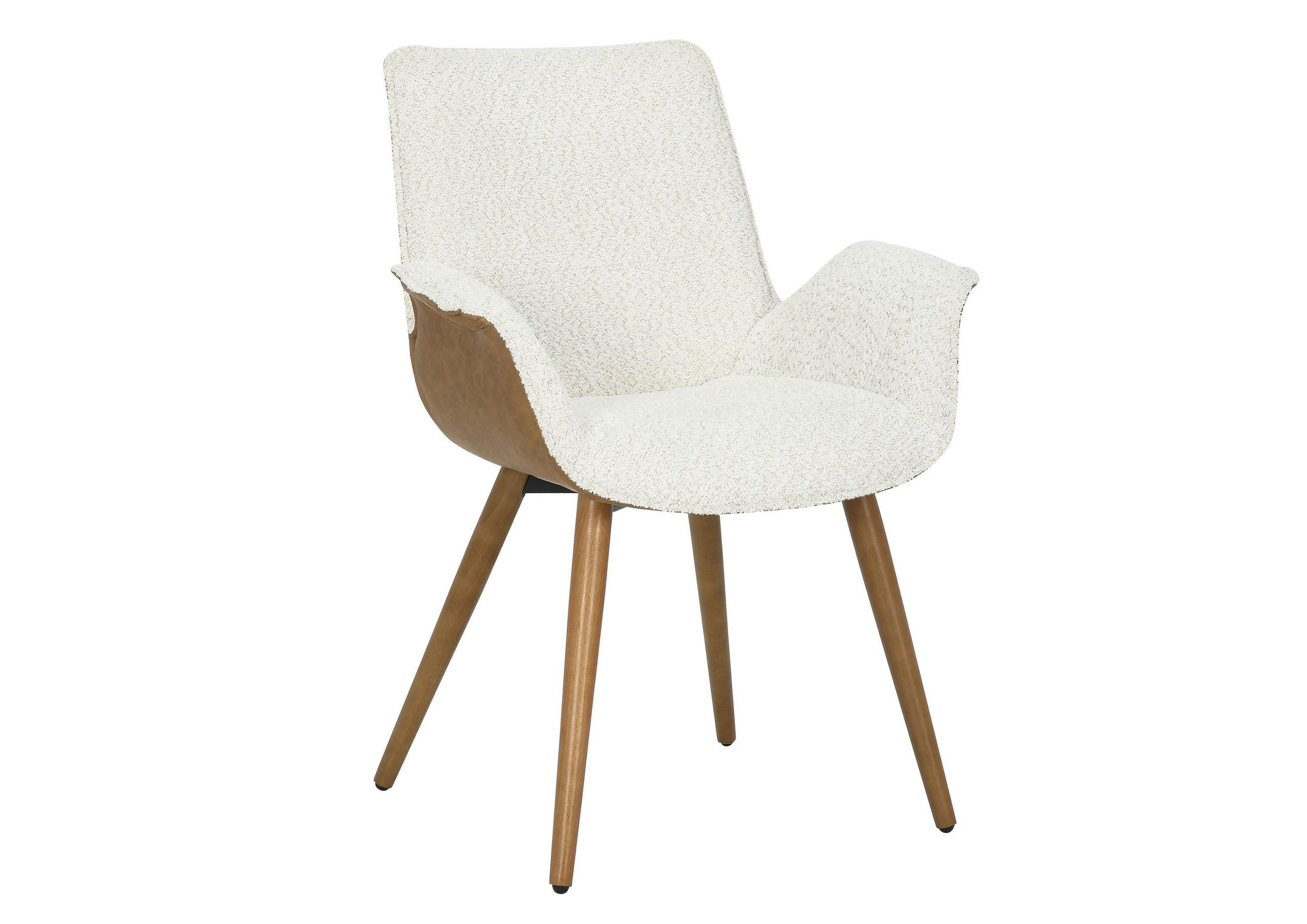 POLSTERSTUHL Buche 66x63x87 beige / braun ELLA #200 - Beige, Kunststoff (66/87/63cm) - Massivmoebel24