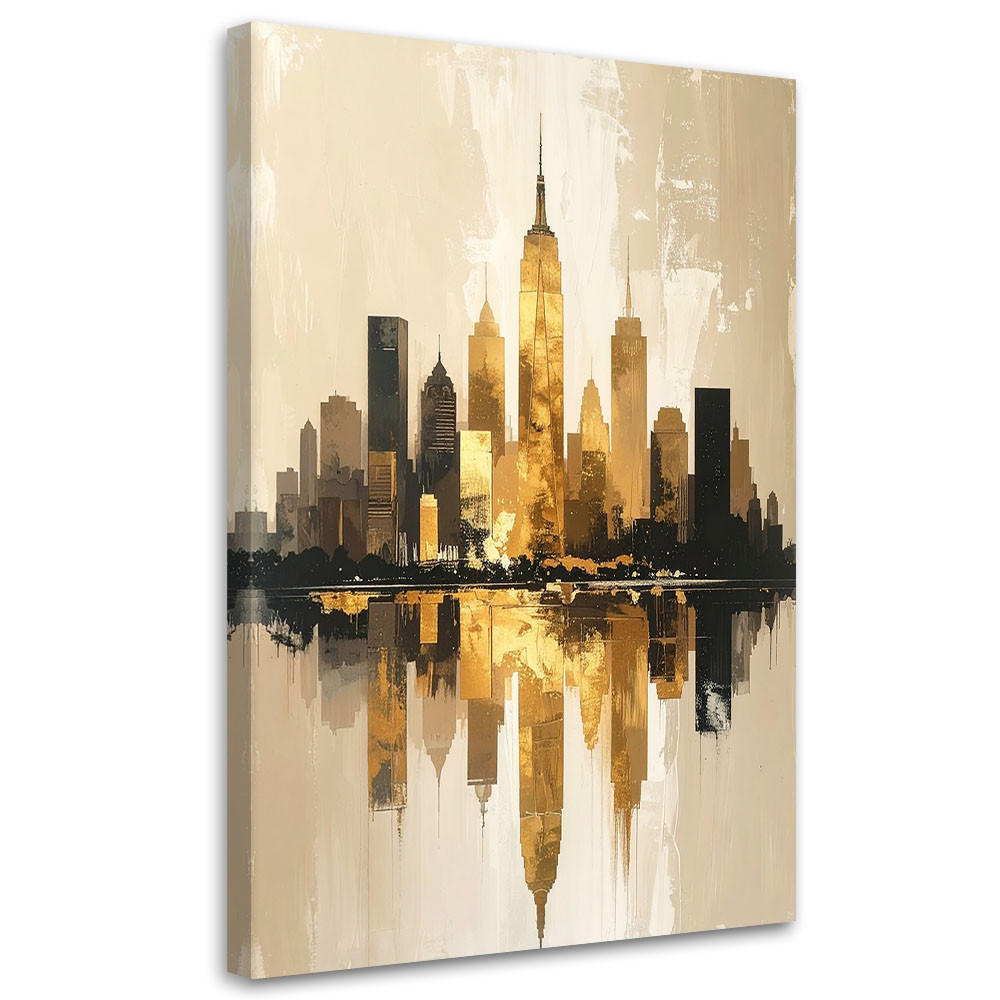 Feeby Leinwandbild Beige 80x120 cm