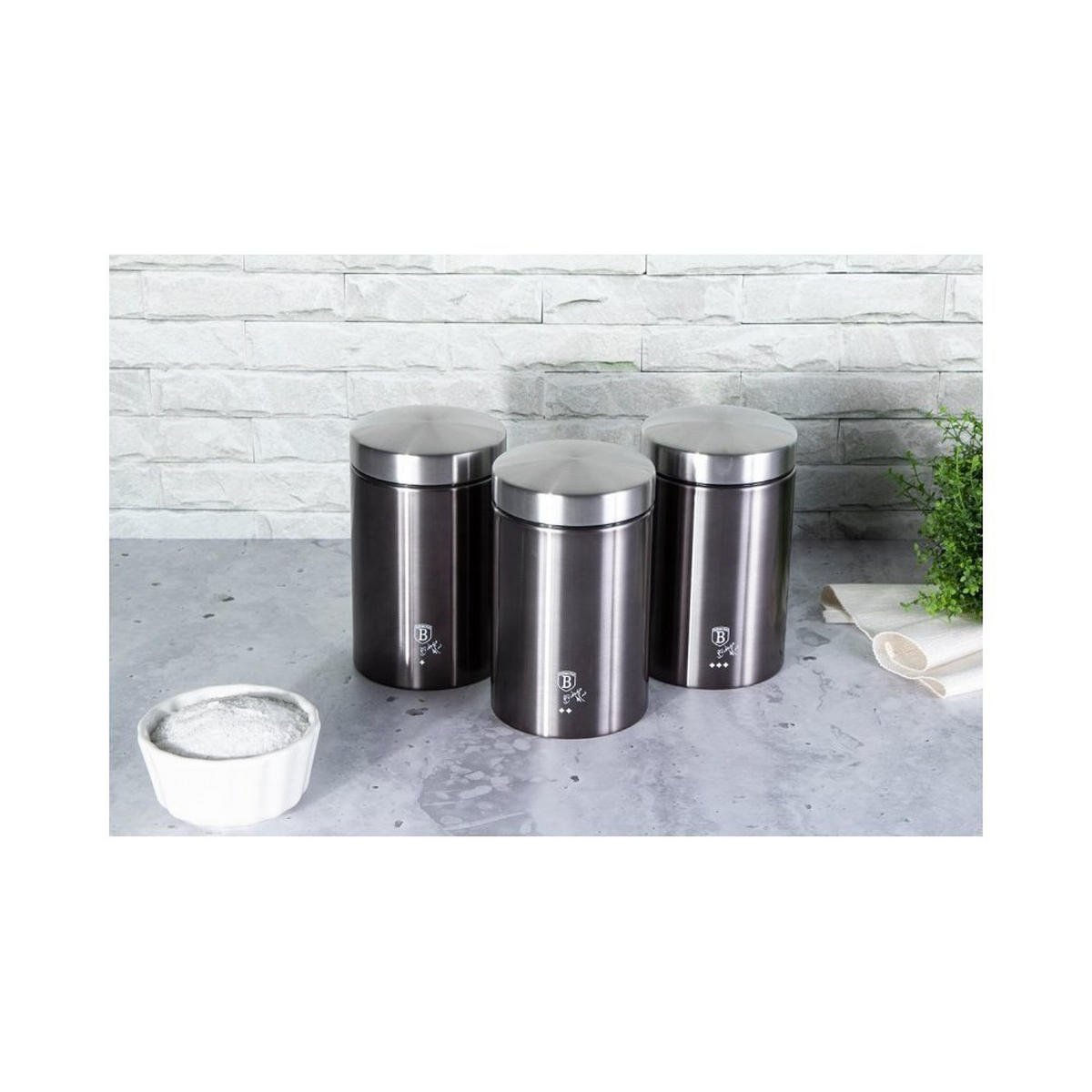 BROTKASTEN Graphit 38/28/18.5 cm BH6732 - Graphitfarben, Metall (28/18.5/38cm) - Berlinger Haus
