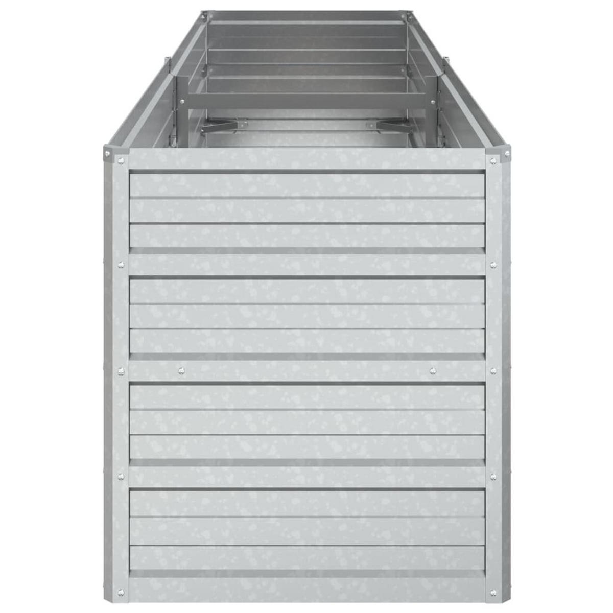 HOCHBEET für Garten OSKAR Silber 160x40x45 cm Metall - Silberfarben, Metall (160/45/40cm) - DELUKE