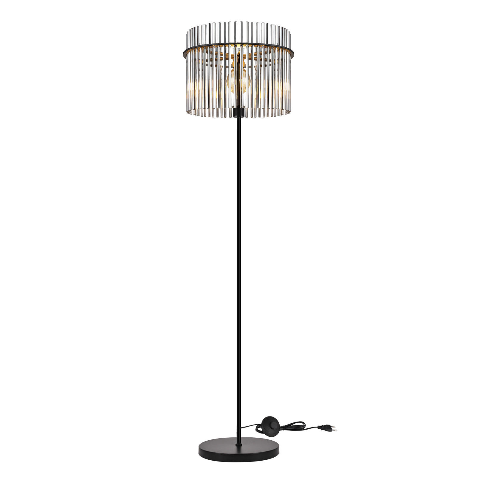 ZMH Stehlampe Schwarz 30x154x38 cm