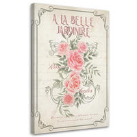 WANDBILD shabby chic rosenblüten - Pink, Textil (40/60cm) - Feeby