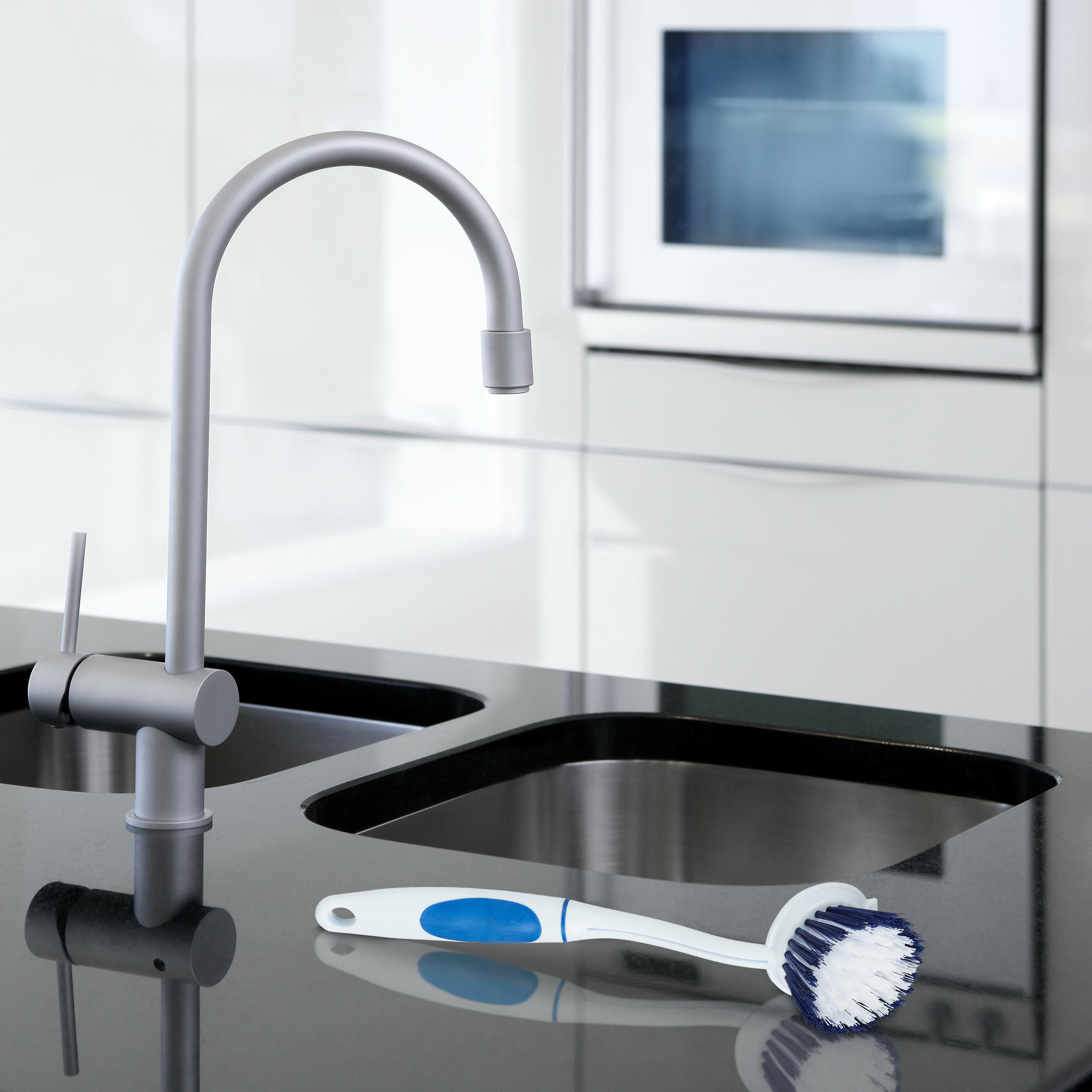 6xSPÜLBÜRSTE - Blau, Kunststoff - Relaxdays