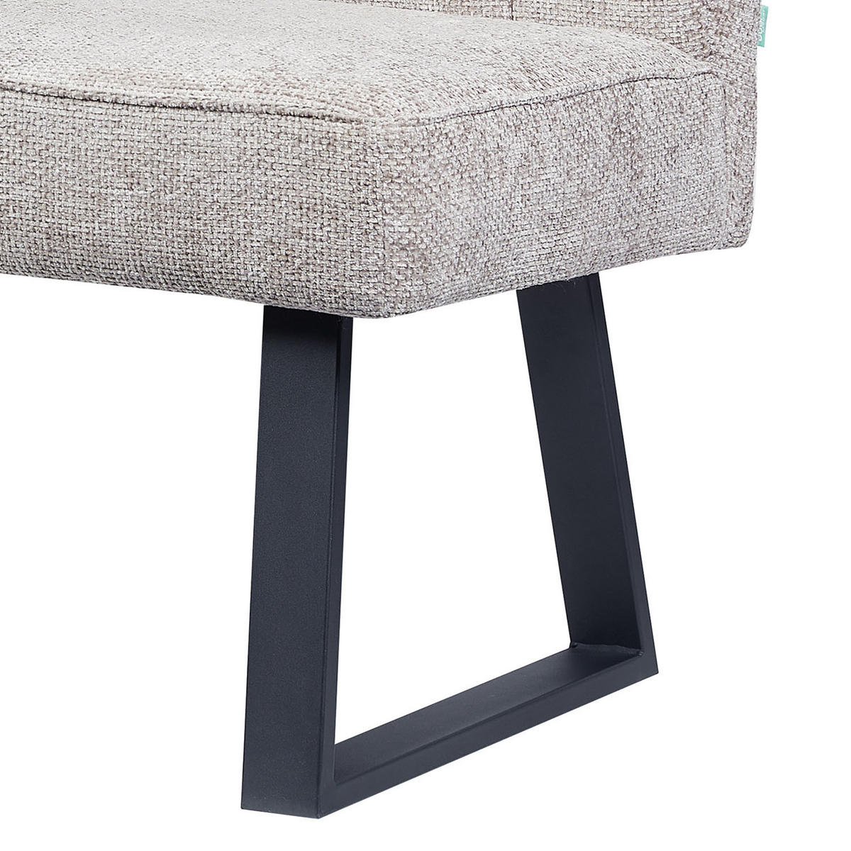 SITZBANK CLARA - Hellgrau, Metall (160/91/66cm) - DUBI Möbel