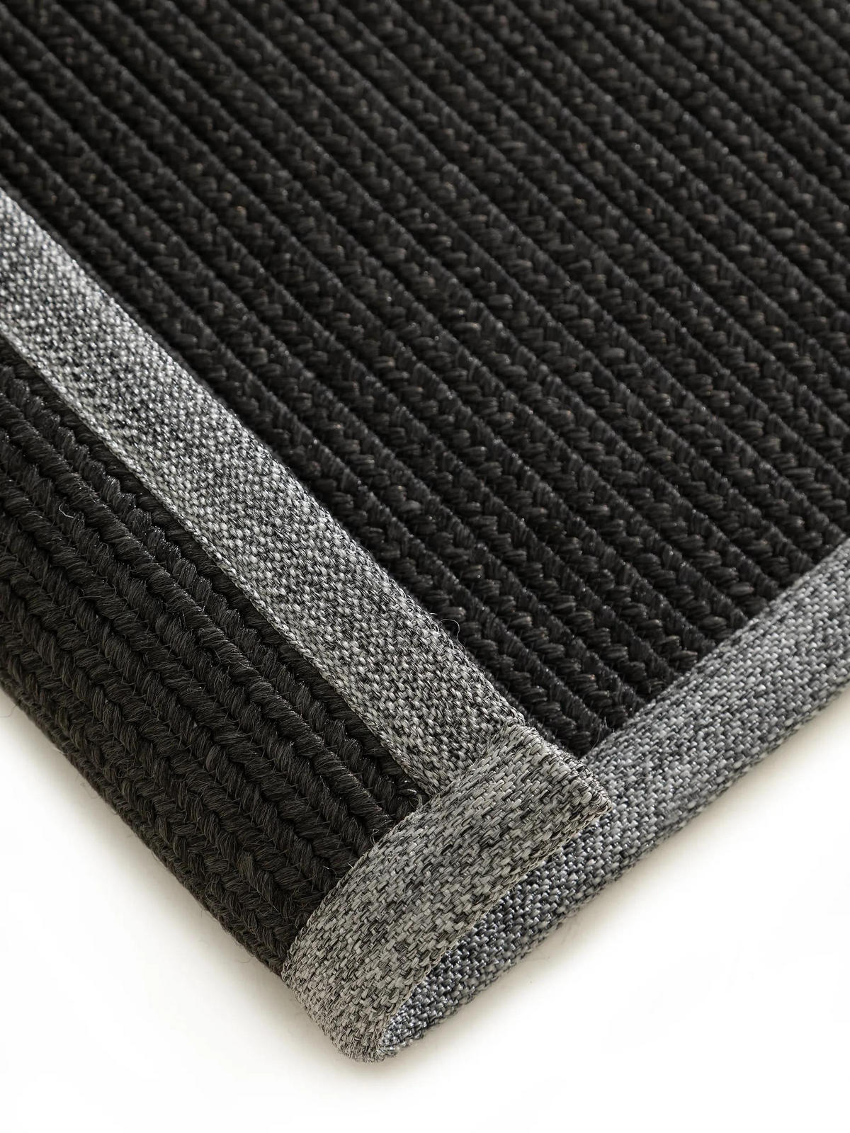 OUTDOORLÄUFER Nandi Schwarz 70x200 cm - Schwarz, Textil (70/200cm) - benuta Nest