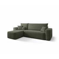 ECKSOFA Agepo Stoff Quelle - Grün, Holzwerkstoff/Textil (250/150cm) - Fun Möbel