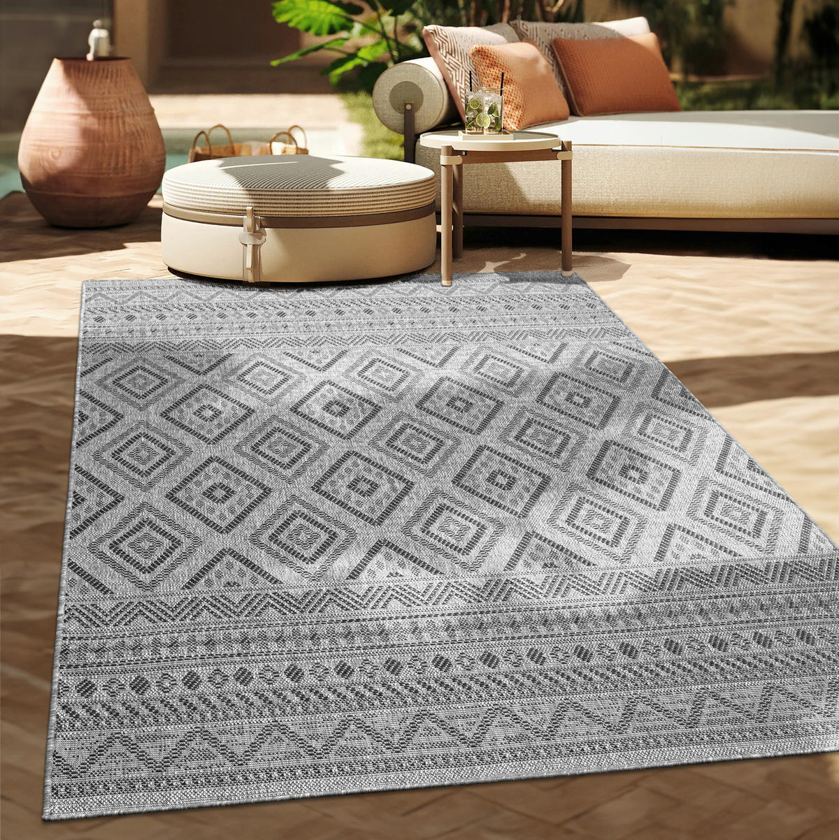 OUTDOORTEPPICH 300/400 cm Vermont 184 - Anthrazit, Textil (300/400cm) - Paco Home