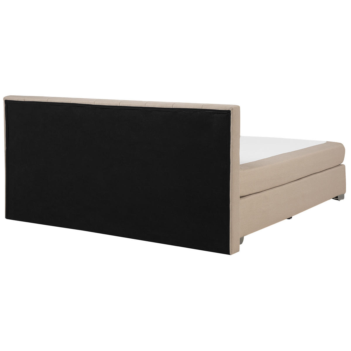 BOXSPRINGBETT 180/200cm Sandbeige Admiral - Beige, Textil (180/200cm) - Beliani