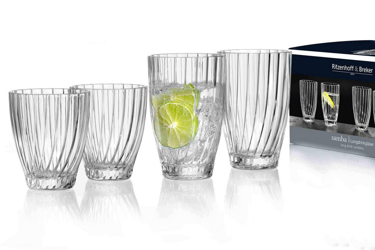 TRINKGLÄSER Samba transparent 300 ml 6er Set - Transparent, Glas (0.3L) - Ritzenhoff Breker