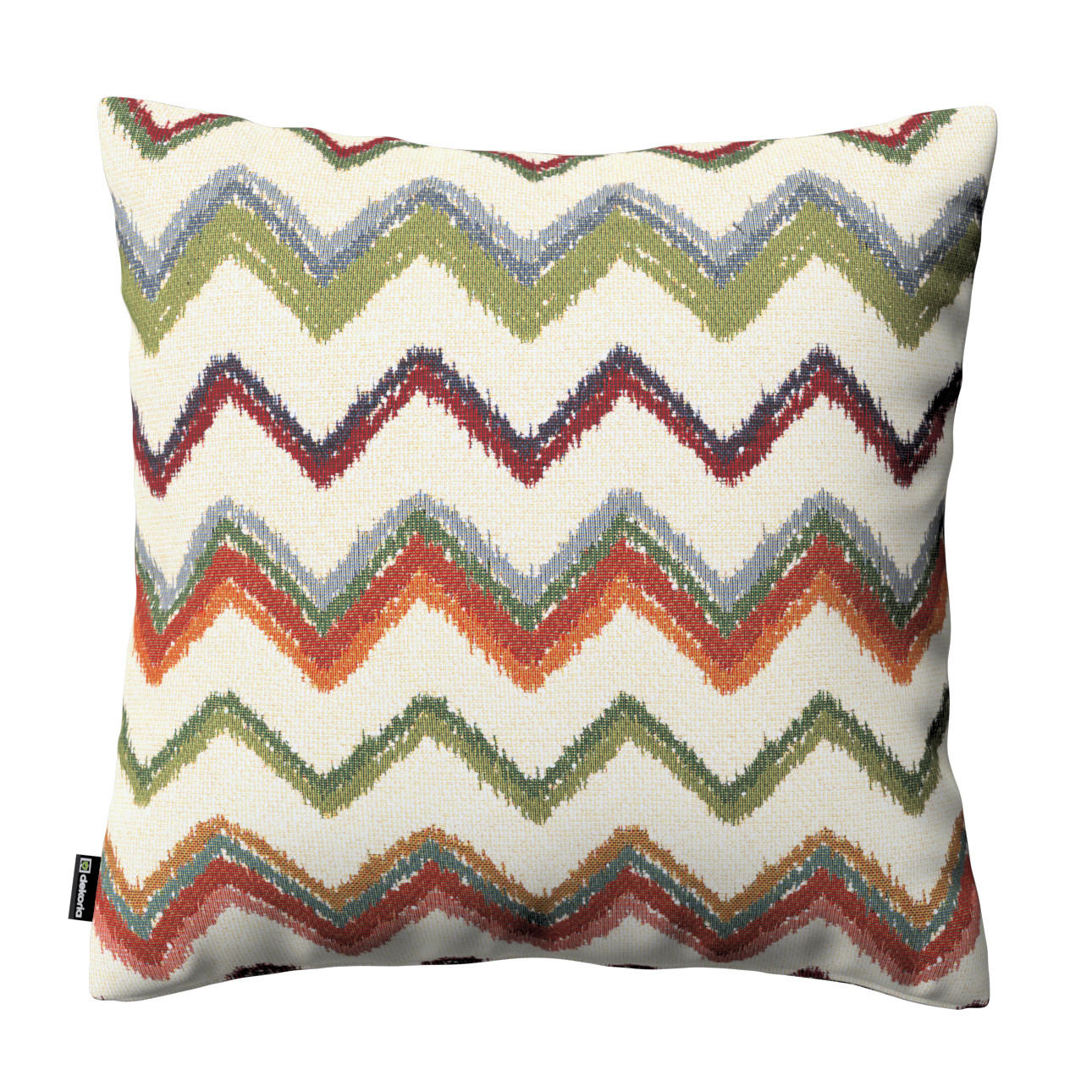 KISSENHÜLLE Cosy Home beige- grün, 43x43 cm - Grün, Textil (43/43cm) - Dekoria