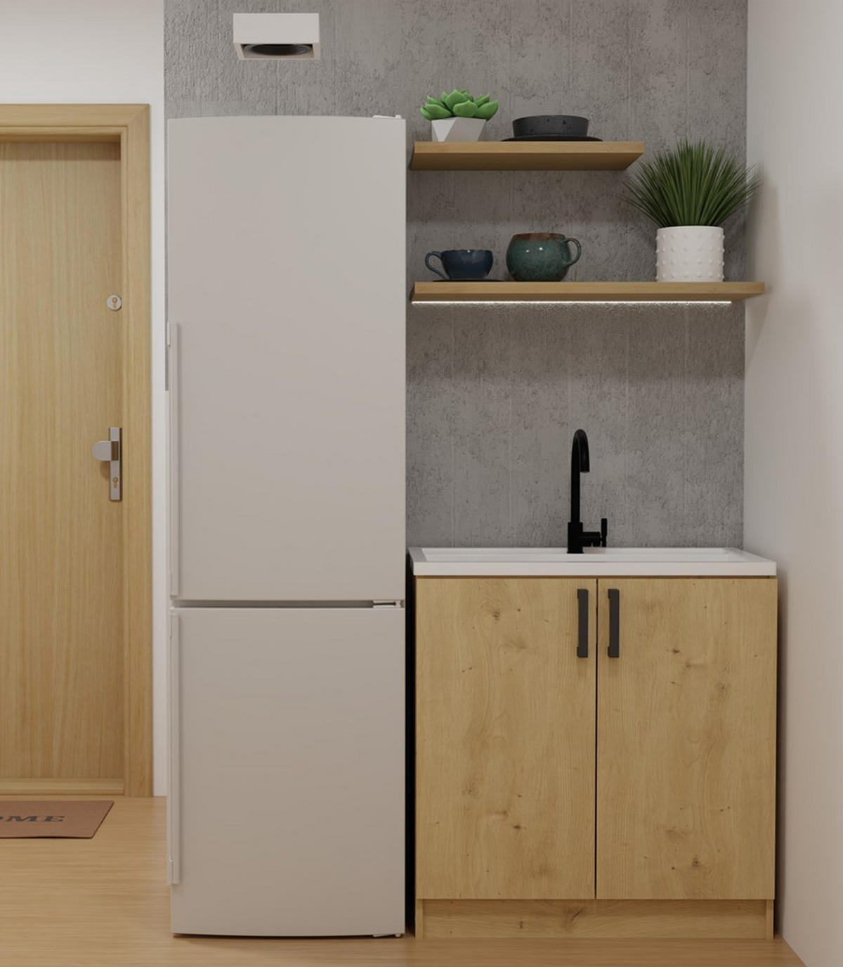 SPODNA SKRIŇA - dub artisan, kompozitné drevo (80/82/45cm) - RAUMHIRSCH FURNITURE