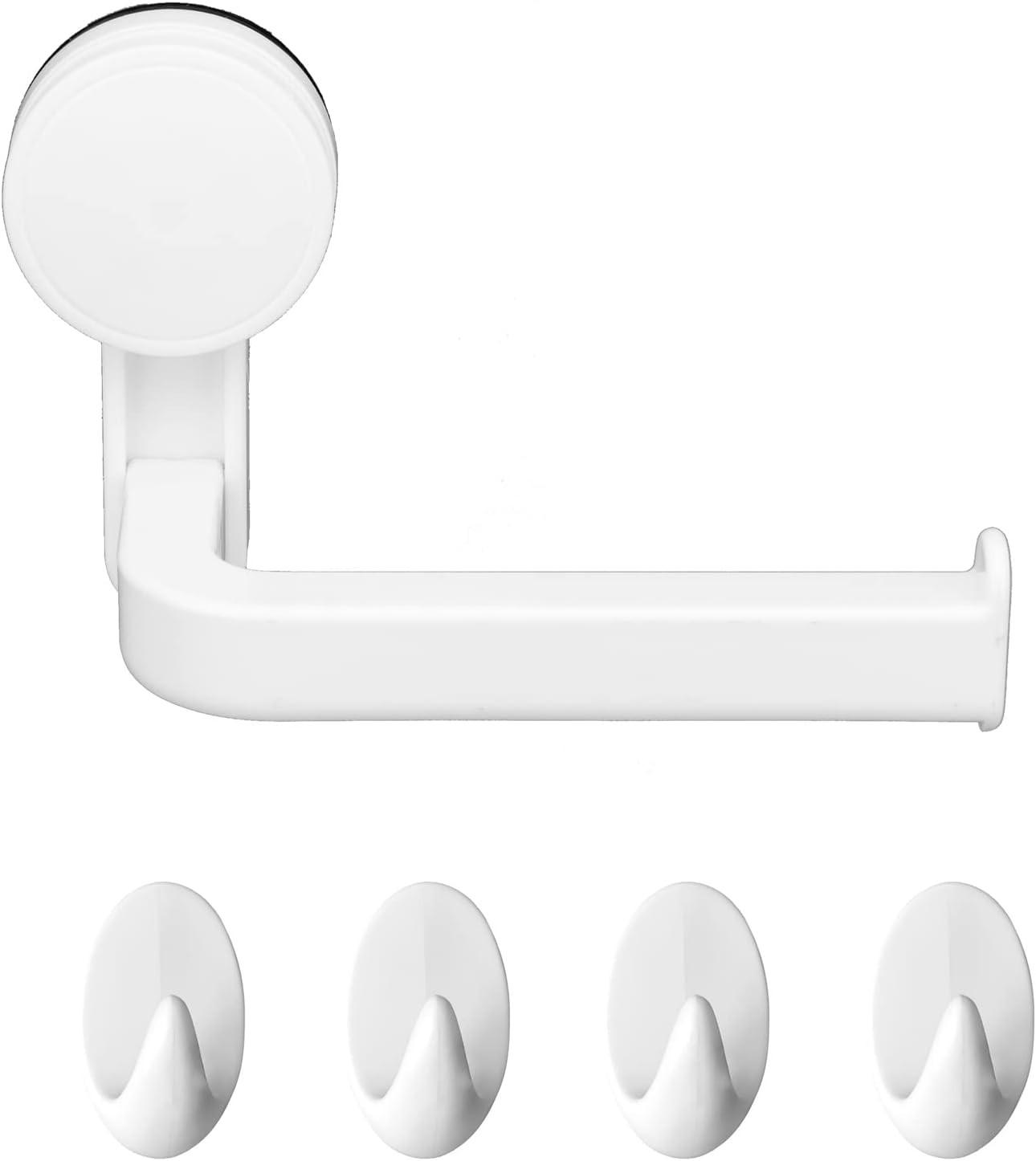 TOILETTENPAPIERHALTER, 4 Haken Toilettenpapierhalter - Weiß, Kunststoff (6.5/3.7/14.6cm) - BELZ