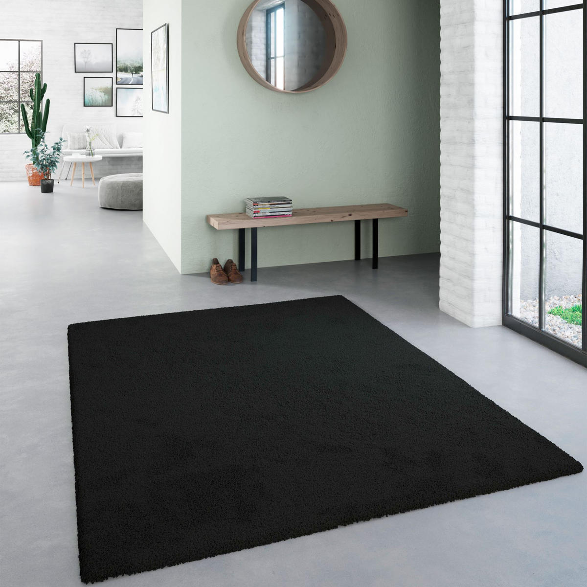 HOCHFLORTEPPICH 200/290 cm Sevilla - Anthrazit, Textil (200/290cm) - Steffensmeier