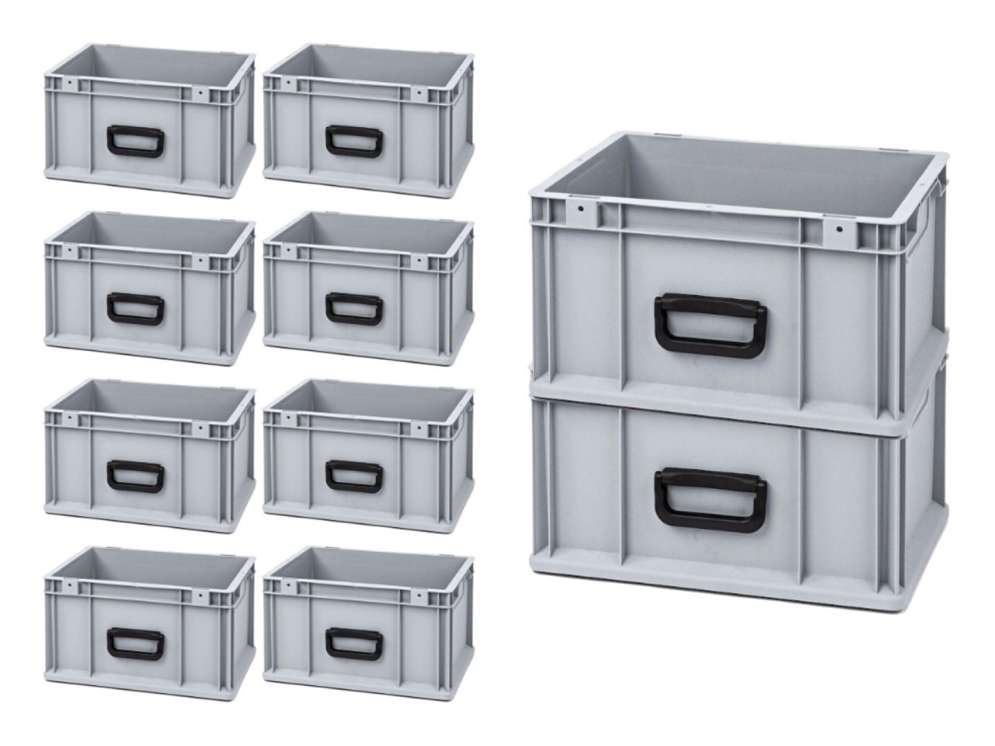 EUROBOX Nextgen Portable Uno 22x30x40cm 20 Liter - Grau, Kunststoff (30/22/40cm) - PROREGAL